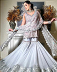 Silver Gray Mirror Garara Dress