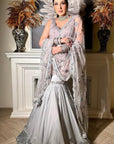 Silver Gray Mirror Garara Dress