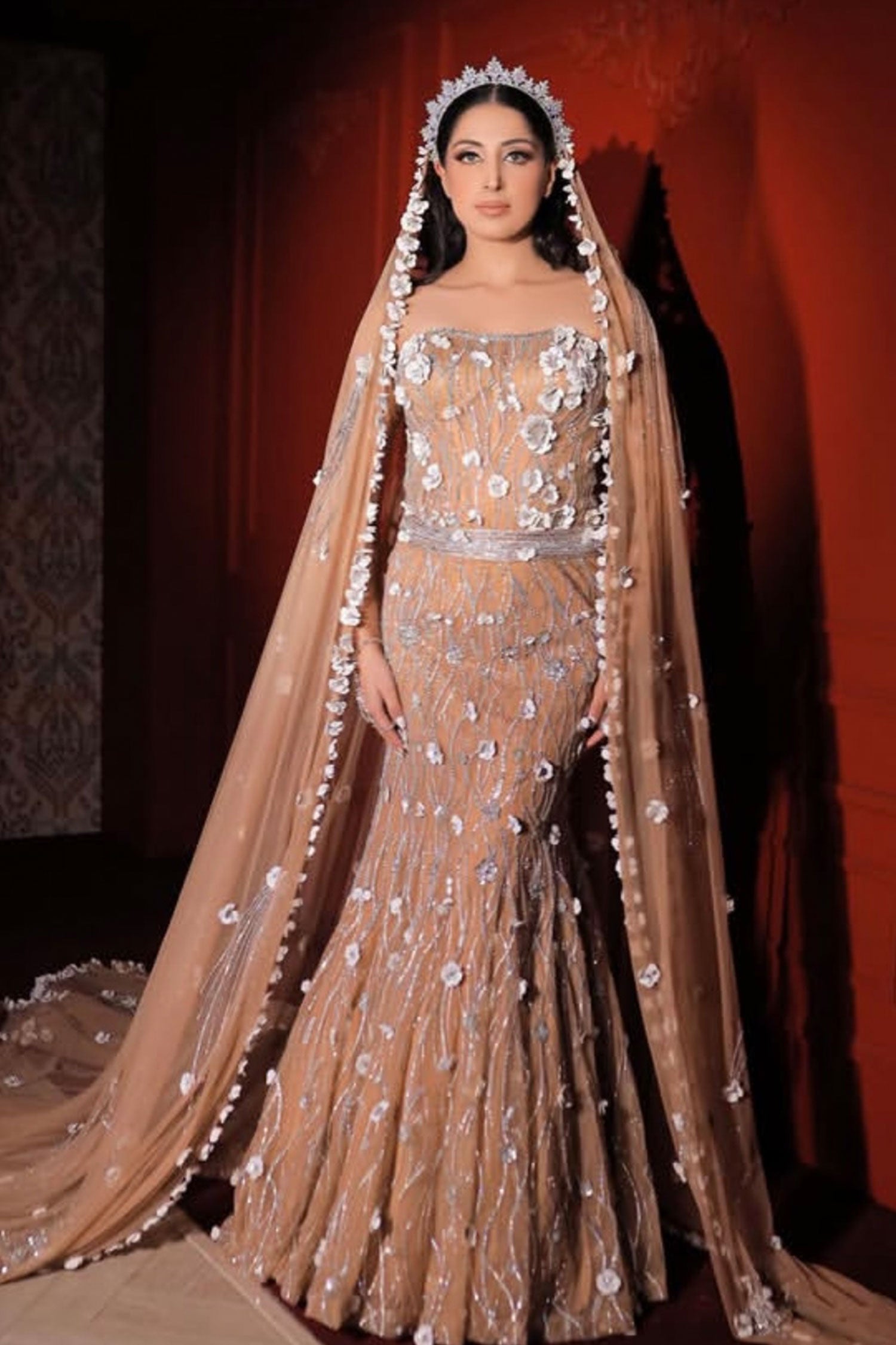 Buy Golden Fish Cut Lehenga for Female by Kaynaat by Aanchal Sawhney