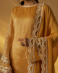 Mango Yellow Short Kurta Set