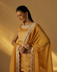 Mango Yellow Short Kurta Set