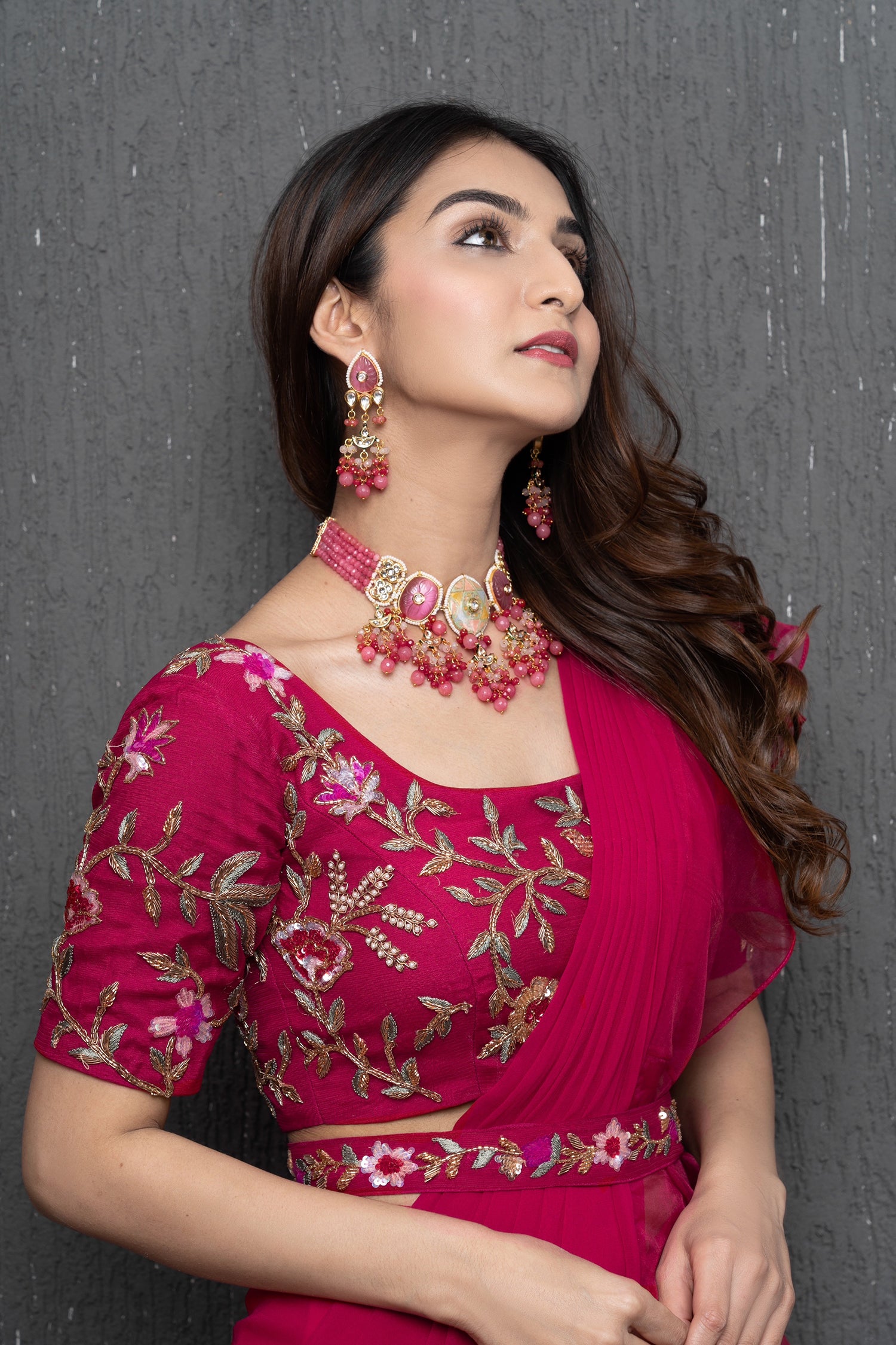 Rosé Pink Saree