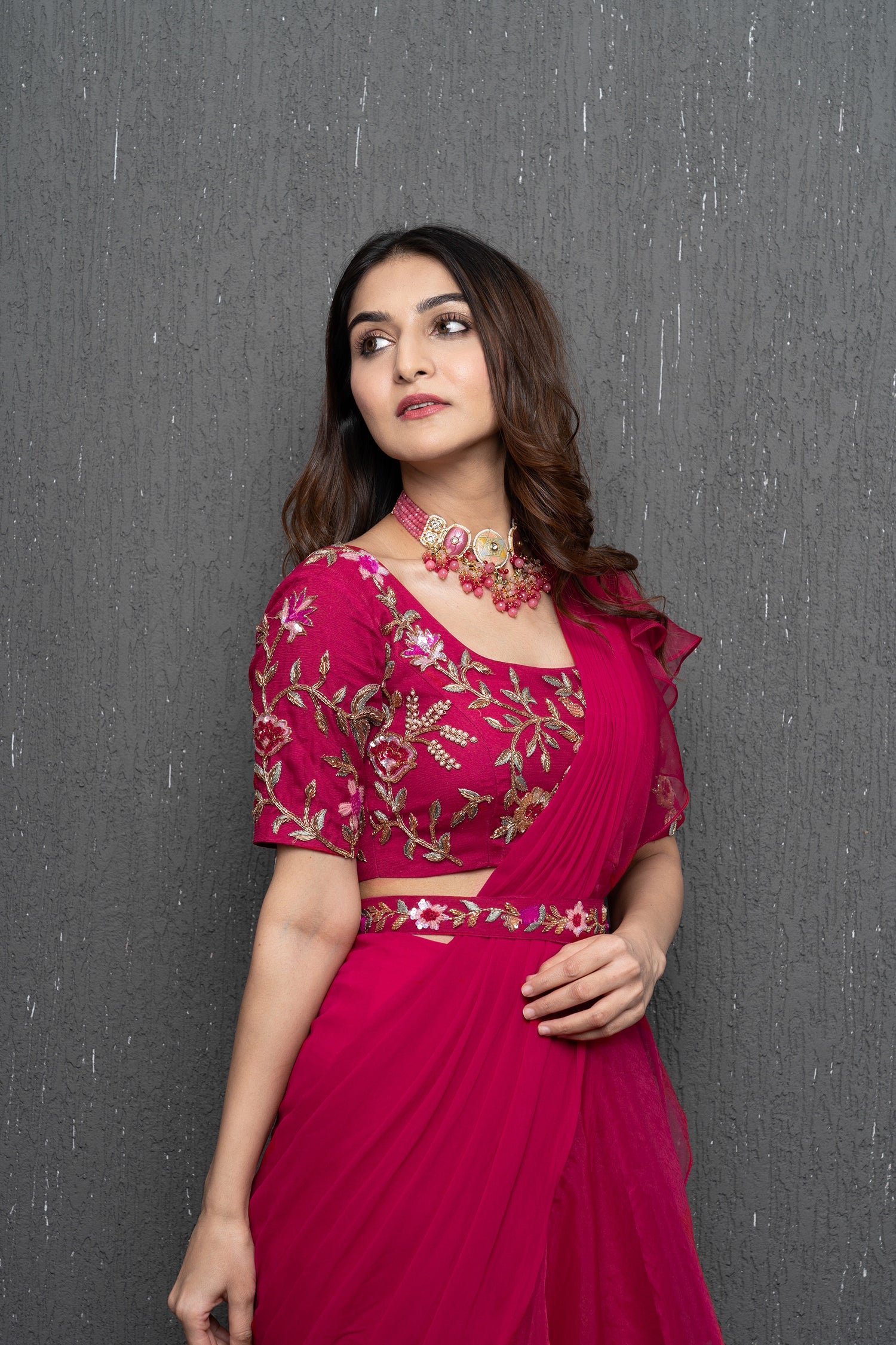 Rosé Pink Saree