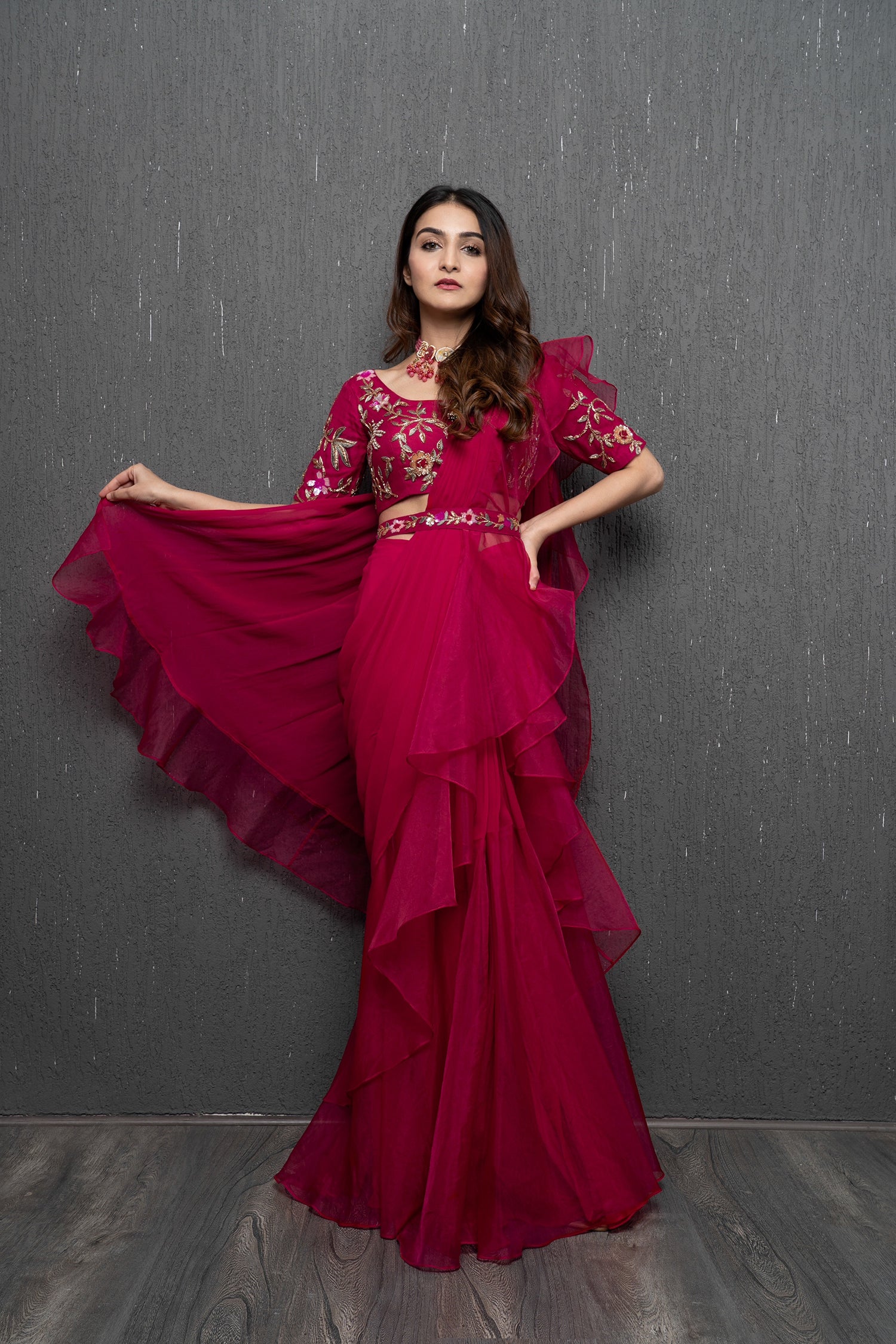 Rosé Pink Saree