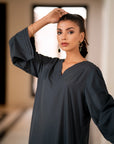 Grayish blue Kurta with Pants (Set of 2)