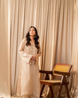 Muted gold Kurta with Pants (Set of 2)