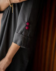 Black Kurta with Pants (Set of 2)