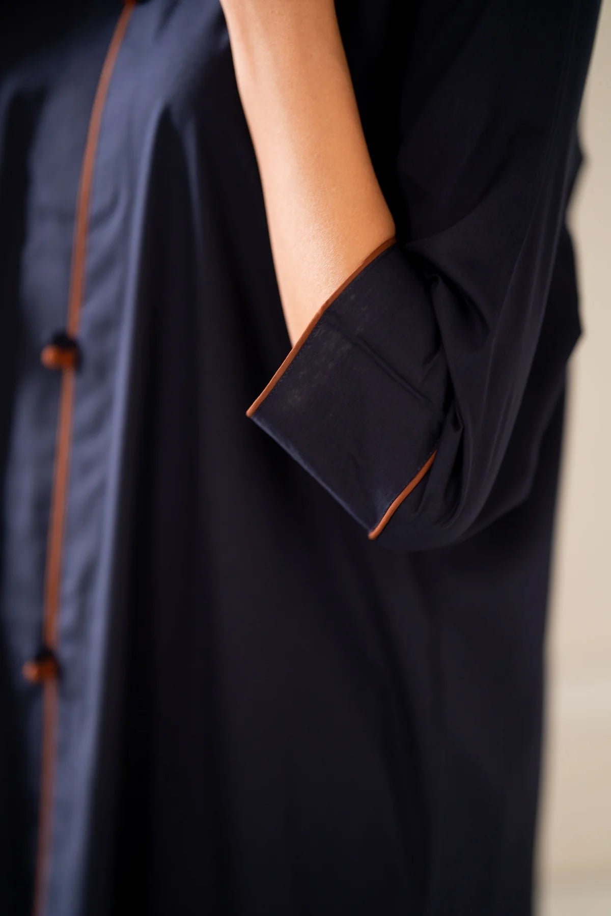 Navy blue Kurta with Pants (Set of 2)