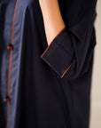 Navy blue Kurta with Pants (Set of 2)