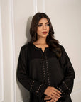 Black Kurta with Pants (Set of 2)