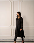Black Kurta with Pants (Set of 2)