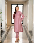 Mauve Kurta with Pants (Set of 2)
