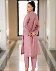Mauve Kurta with Pants (Set of 2)