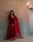 Ruby Velvet Luxe Suit Set