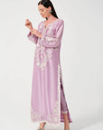 Khushboo & Pankaj Lavender Women Embroidered Kurta Set