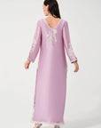 Khushboo & Pankaj Lavender Women Embroidered Kurta Set