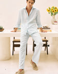Khushboo & Pankaj Sky Blue Linen Regular Fit Shirt (Corsica Collection)