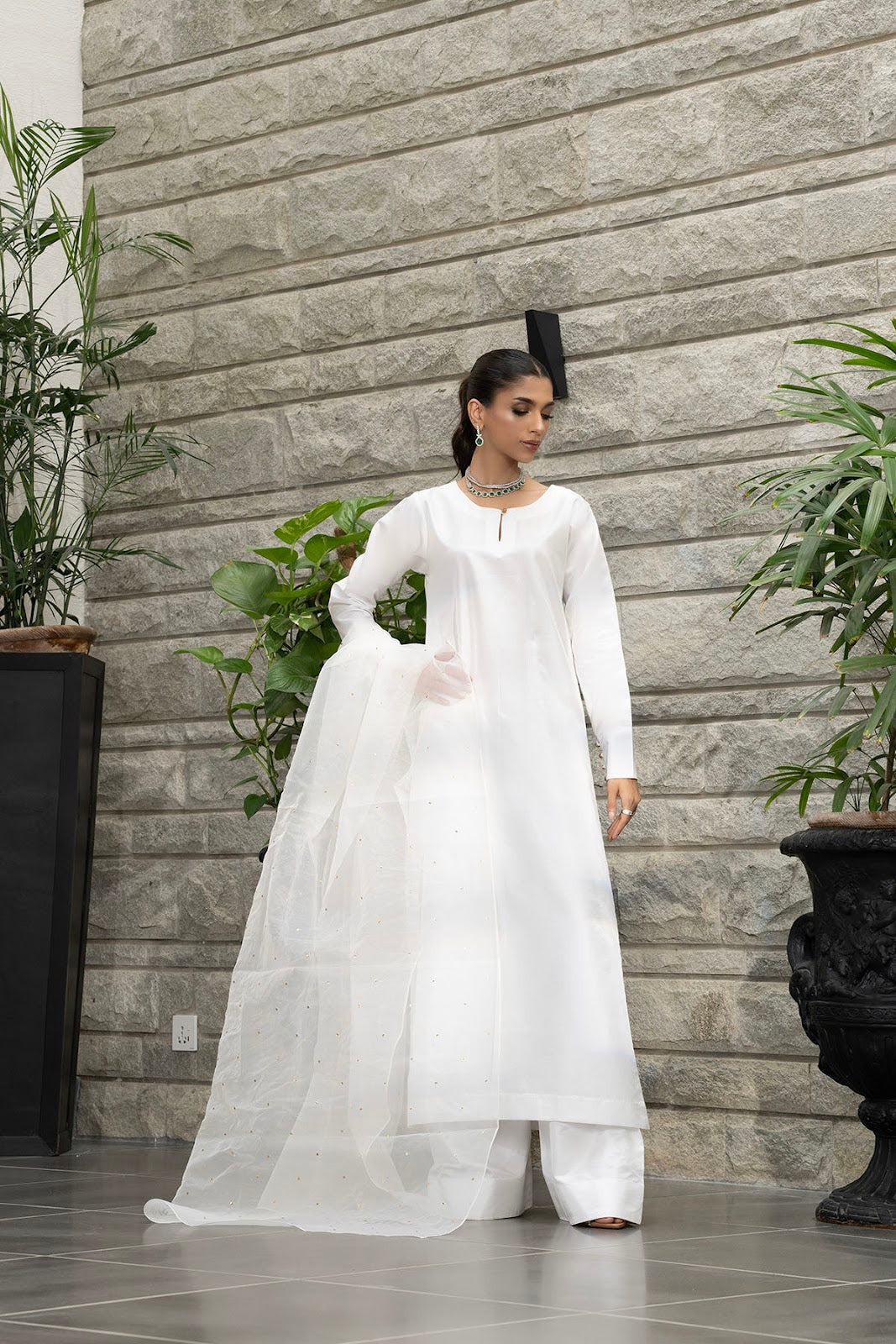 Khushboo &amp; Pankaj Ivory White Pure Silk Kurta Set (Silk Serenity)
