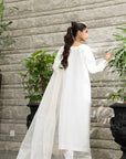 Khushboo & Pankaj Ivory White Pure Silk Kurta Set (Silk Serenity)