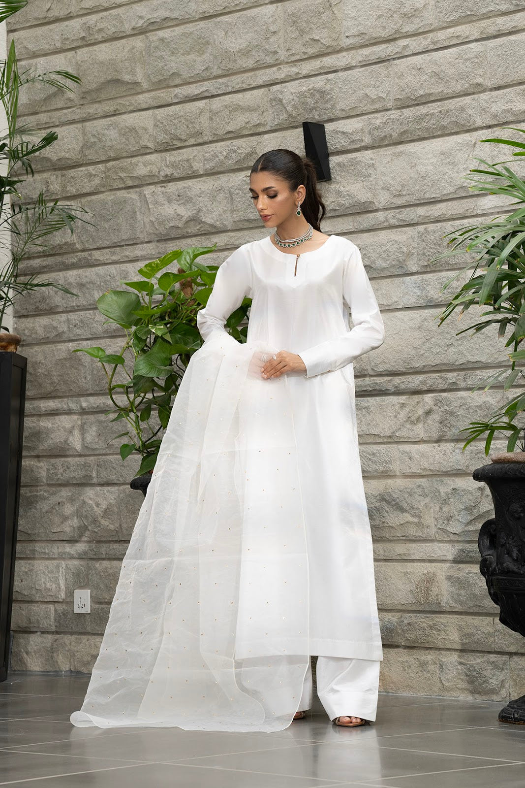 Khushboo &amp; Pankaj Ivory White Pure Silk Kurta Set (Silk Serenity)
