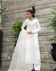 Khushboo & Pankaj Ivory White Pure Silk Kurta Set (Silk Serenity)