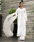 Khushboo & Pankaj Ivory White Pure Silk Kurta Set (Silk Serenity)