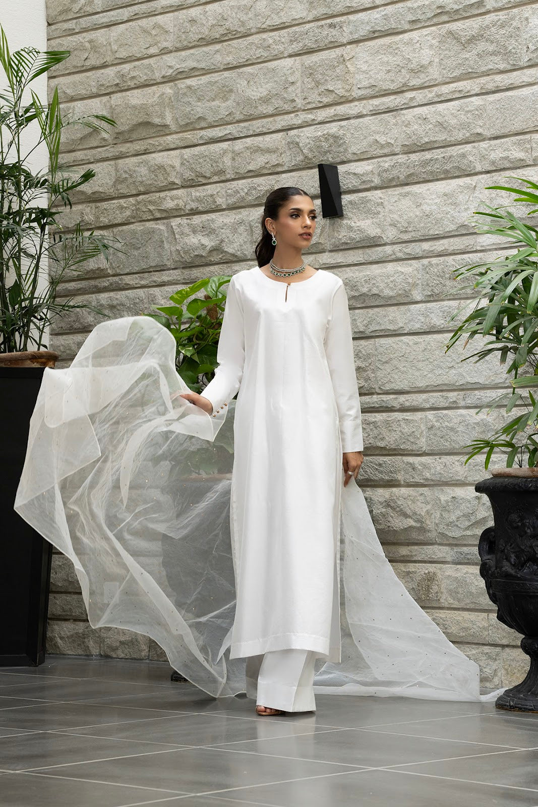Khushboo &amp; Pankaj Ivory White Pure Silk Kurta Set (Silk Serenity)