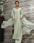 Khushboo & Pankaj Sage Green Pure Silk Kurta Set (Silk Serenity)