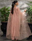 Khushboo & Pankaj Blush Peach Pure Silk Kurta Set (Silk Serenity)