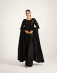 Khushboo & Pankaj Classic Black Pure Silk Kurta Set (Silk Serenity)