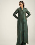 Khushboo & Pankaj Emerald Green Pure Silk Kurta Set (Silk Serenity)