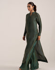 Khushboo & Pankaj Emerald Green Pure Silk Kurta Set (Silk Serenity)