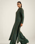 Khushboo & Pankaj Emerald Green Pure Silk Kurta Set (Silk Serenity)