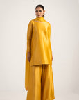 Khushboo & Pankaj Mustard Yellow Pure Silk Kurta Set (Silk Serenity)