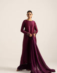 Khushboo & Pankaj Wine Purple Pure Silk Kurta Set (Silk Serenity)