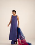 Khushboo & Pankaj Royal Blue Pure Silk Kurta Set (Silk Serenity)