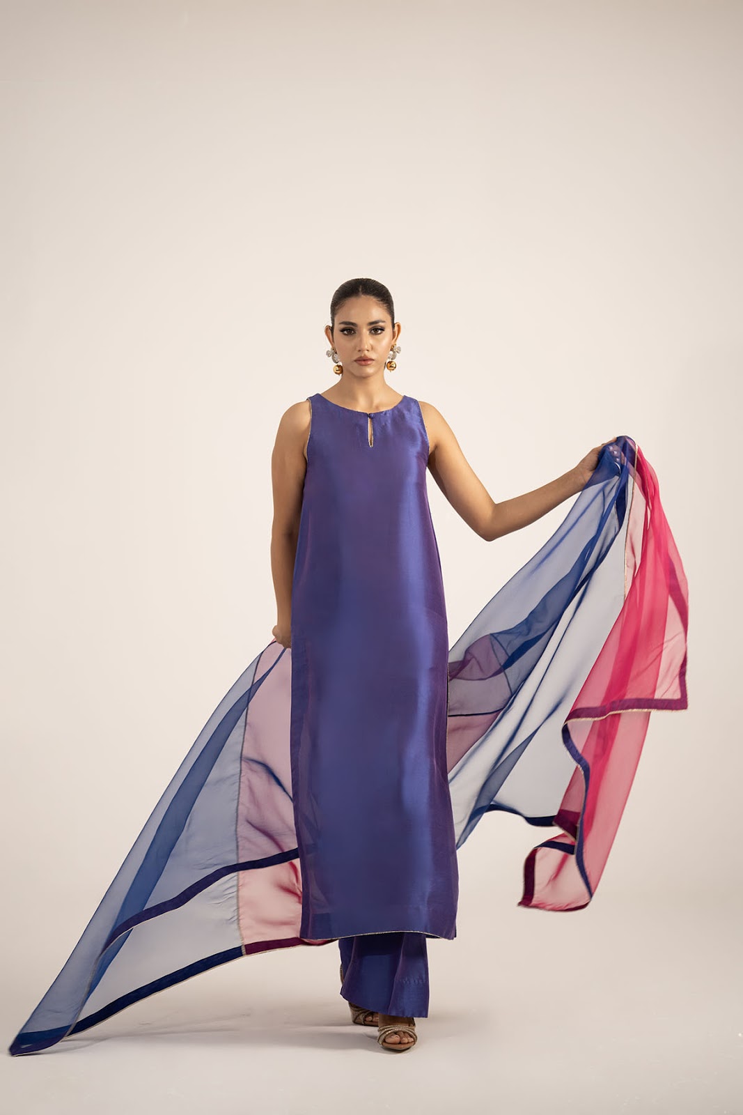 Khushboo &amp; Pankaj Royal Blue Pure Silk Kurta Set (Silk Serenity)