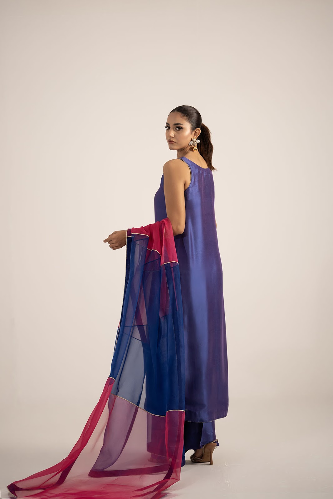 Khushboo &amp; Pankaj Royal Blue Pure Silk Kurta Set (Silk Serenity)