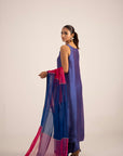 Khushboo & Pankaj Royal Blue Pure Silk Kurta Set (Silk Serenity)
