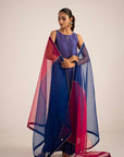 Khushboo & Pankaj Royal Blue Pure Silk Kurta Set (Silk Serenity)