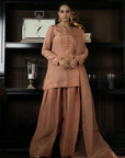 Khushboo & Pankaj Soft Peach Pure Silk Kurta Set (Silk Serenity)