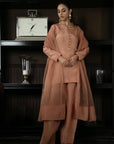 Khushboo & Pankaj Soft Peach Pure Silk Kurta Set (Silk Serenity)