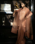 Khushboo & Pankaj Soft Peach Pure Silk Kurta Set (Silk Serenity)