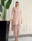 Khushboo & Pankaj Dusty Rose Embroidered Suit Set with Dupatta