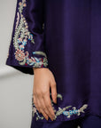 Khushboo & Pankaj Deep Plum Embroidered Co-ord Set