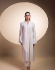 Khushboo & Pankaj Ivory Pintuck Kurta Set