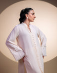 Khushboo & Pankaj Ivory Pintuck Kurta Set