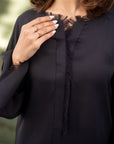 Khushboo & Pankaj Noir Ease Black Kurta Set