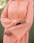 Khushboo & Pankaj Peach Blush Fringe Kurta Set