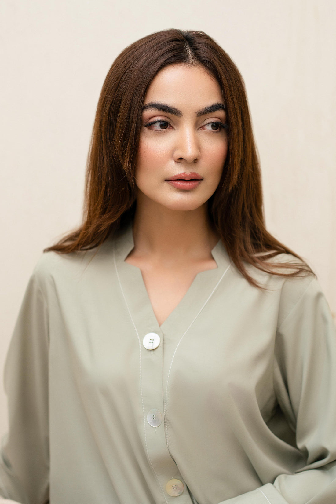 Khushboo &amp; Pankaj Stone Veil Cotton Tunic Co-Ord Set